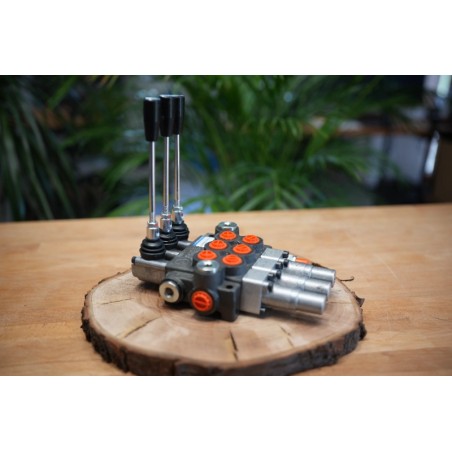 Monoblock-wegeventil 3 -spool 40 L/Min X 3 Schwimmabschnitte Doppeltwirkend