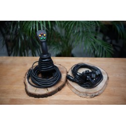 4-Positionen-Joystick mit Tasten für 4-Wege-Ventil 12/24 V Ein/Aus DIN-Stecker Komplettes Kabel-Set