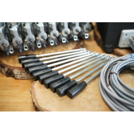10 Funktionen Walvoil DPX100 mit 1 Joystick mit MTH-Griff + Steuergerät mit Elektronik für die Erweiterung