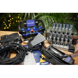 LKW-Kran Kronos Hiab HMF Plug-and-Play-Set mit Ventil DPX100 und Funksteuerung RC 400 6 Funktionen, 2 Joysticks