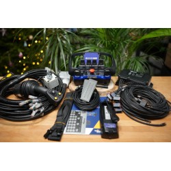 Proportionale Funksteuerung Scanreco RC400 mit 4 Funktionen und JS-Joysticks mit 4 Funktionen, Danfoss PVG32, AMP oder DIN