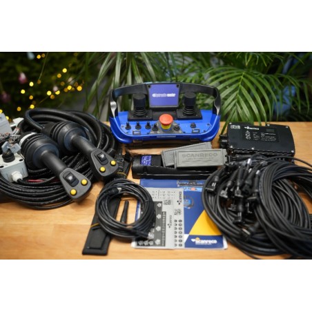 RC400 Proportional-Fernsteuerungsset | 8-Kanal-Funkfernsteuerung + JP-Joysticks PWM für Parker, Fassi, Hiab
