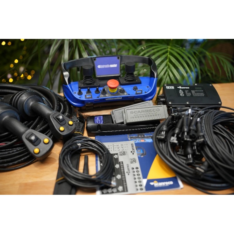 RC400 Proportional-Fernsteuerungsset | 8-Kanal-Funkfernsteuerung + JP-Joysticks PWM für Parker, Fassi, Hiab
