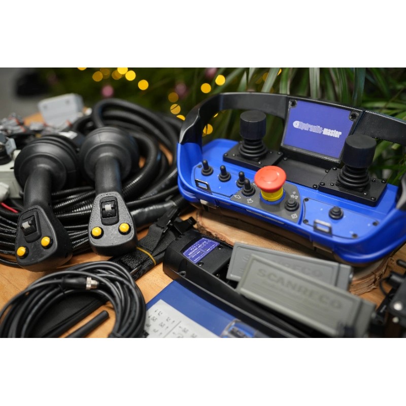 RC400 Proportional-Fernsteuerungsset | 8-Kanal-Funkfernsteuerung + JP-Joysticks PWM für Parker, Fassi, Hiab