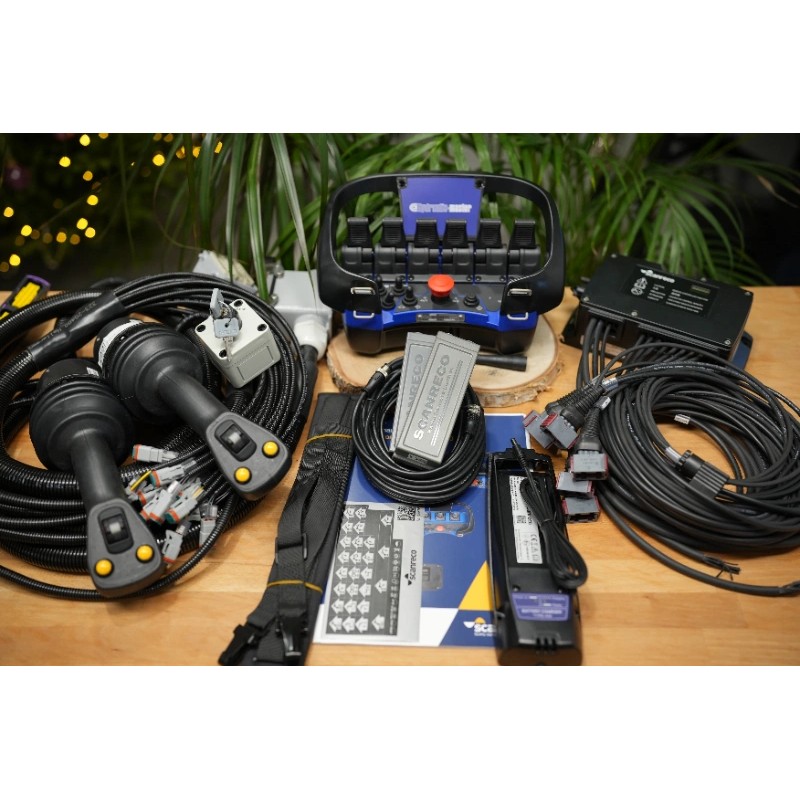 Scanreco RC400 Funkfernbedienung mit 6 Funktionen + 2 JS-Joysticks PVG32 Danfoss