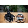 4 positions joystick 5 buttons + Monoblock Vave 4-spool hydraulic solenoid 50 l/min 13GPM 24VDC