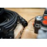 4 positions joystick 5 buttons + Monoblock Vave 4-spool hydraulic solenoid 50 l/min 13GPM 24VDC