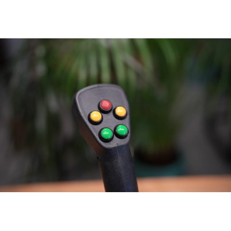 4 positions joystick 5 buttons + Monoblock Vave 4-spool hydraulic solenoid 80 l/min 13GPM 24VDC