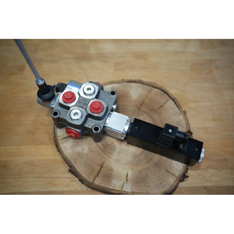 Galtech Q95 1 Abschnitt Wegeventil 120 L/Min 31 GPM Elektrische Magnetspule 24V + Hebel