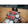 Monoblock Hydraulik Bank Motor 2 Schieberventile Galtech Q95 120 L/Min 31 GPM 24 V + Juuko Wireless Control Panel