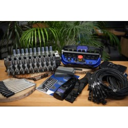 10 Sektionen Proportionalventil Walvoil DPX mit Funksteuerung Scanreco Maxi G2B Volvo, CAT, Case