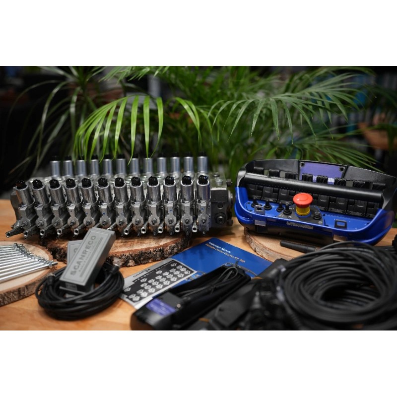 12-Wege-Proportionalventil + Scanreco-Fernbedienung bis zu 40 gpm (120 l/min) – John Deere, Kubota, Steyr