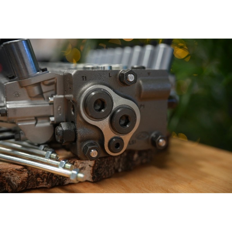 Walvoil DPX100-Ventil mit 9 Funktionen und Scanreco RC400 G2B mit 3 Joysticks