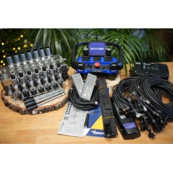 Lkw Kran LogLift Stellar Kran Ventil DPX100 7 mit Funksteuerung RC400 7 Funktionen 2 Joysticks 3 Achsen