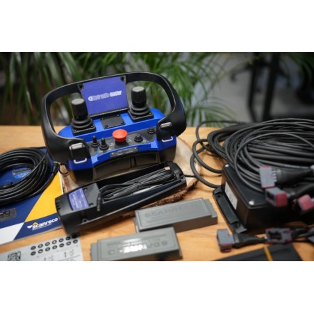 Funkfernbedienung  Scanreco – Plug-and-Play für Danfoss-Ventile mit AMP-Anschlüssen, 2 Joysticks, 3 Achsen