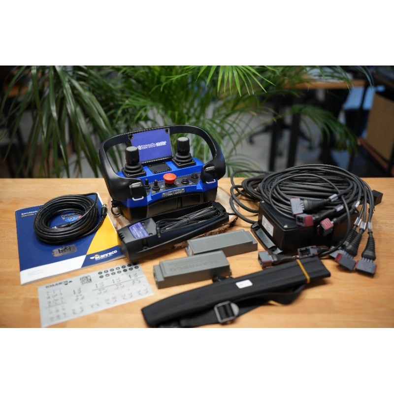 Funkfernbedienung  Scanreco – Plug-and-Play für Danfoss-Ventile mit AMP-Anschlüssen, 2 Joysticks, 3 Achsen