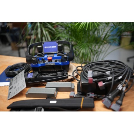 Funkfernbedienung  Scanreco – Plug-and-Play für Danfoss-Ventile mit AMP-Anschlüssen, 2 Joysticks, 3 Achsen