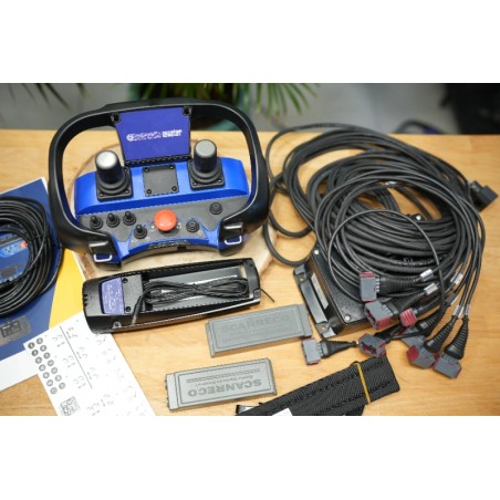 Funkfernbedienung  Scanreco – Plug-and-Play für Danfoss-Ventile mit AMP-Anschlüssen, 2 Joysticks, 3 Achsen