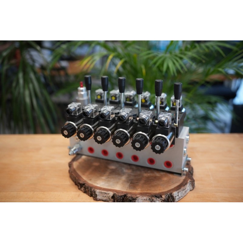 Proportional CETOP Ventil, 6 Funktionen, 21 GPM, mit Handhebel
