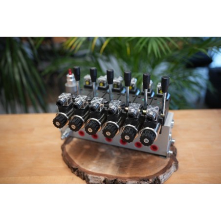 Proportional CETOP Ventil, 6 Funktionen, 21 GPM, mit Handhebel
