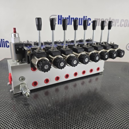 Cetop-Proportionalventil, 8 Funktionen, 21 GPM + Handhebel und 2 JP-Joysticks