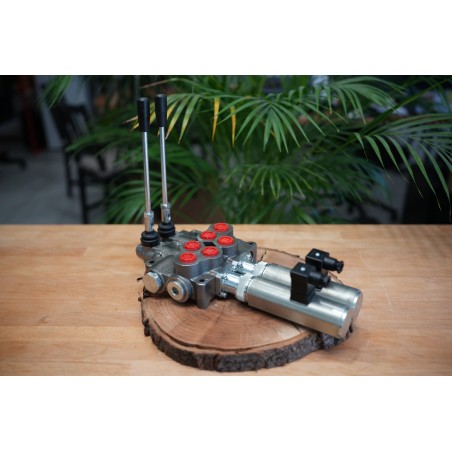 Hydraulikventil 2 Profile HM Line 90 l/min 24 gpm doppeltwirkend für Zylinderspule