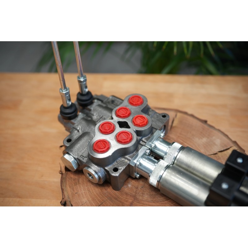 Hydraulikventil 2 Profile HM Line 90 l/min 24 gpm doppeltwirkend für Zylinderspule