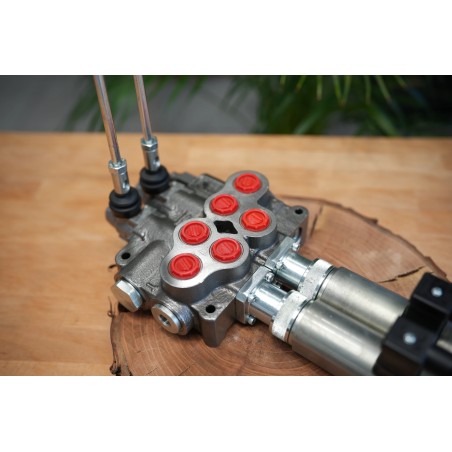 Hydraulikventil 2 Profile HM Line 90 l/min 24 gpm doppeltwirkend für Zylinderspule