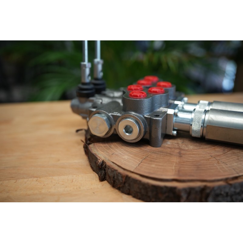 Hydraulikventil 2 Profile HM Line 90 l/min 24 gpm doppeltwirkend für Zylinderspule