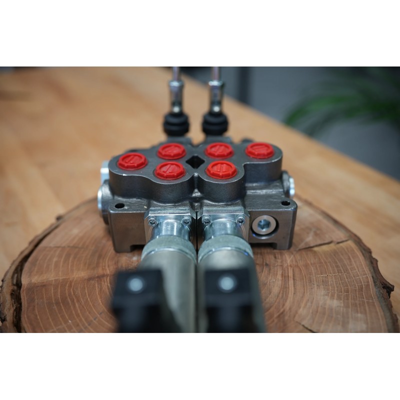 Hydraulikventil 2 Profile HM Line 90 l/min 24 gpm doppeltwirkend für Zylinderspule