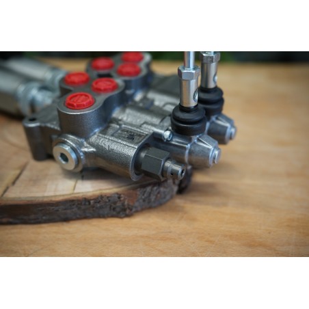 Hydraulikventil 2 Profile HM Line 90 l/min 24 gpm doppeltwirkend für Zylinderspule