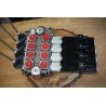Elektromagnetisches Steuerventil Q75 4 -Spool, 90 L/Min  Elektrisch Solenoid 12V/ 24V + Hebel