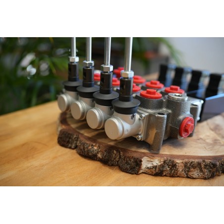 Galtech Q75 4 Sektionen Wegeventil 90 L/Min 24 GPM Elektrisch Solenoid 24V + Hebel