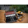 Hydraulikventil 6 -spool Q95 120 L/Min 12V/24V + Juuko Wireless Control Panel