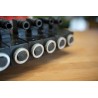 6 Sektionen Wegeventil Galtech Q95, 120 l/min, 31 GPM, elektromagnetisch, 24 V + Hebel