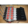 6 Sektionen Wegeventil Galtech Q95, 120 l/min, 31 GPM, elektromagnetisch, 24 V + Hebel