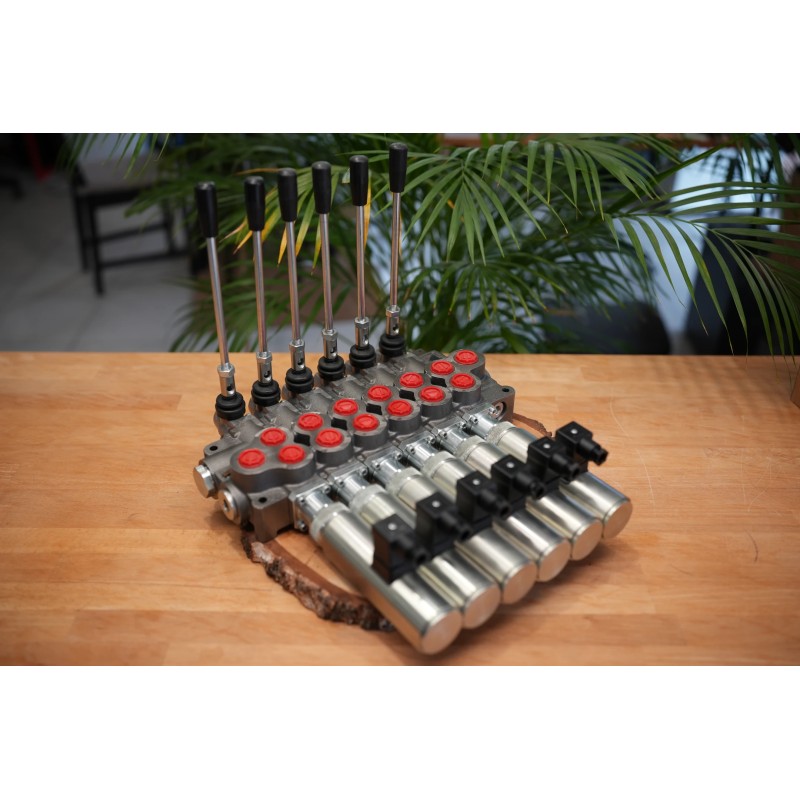 Hydraulikventil 5 Profile HM Line 90 l/min 24 gpm doppeltwirkend für Zylinderspule