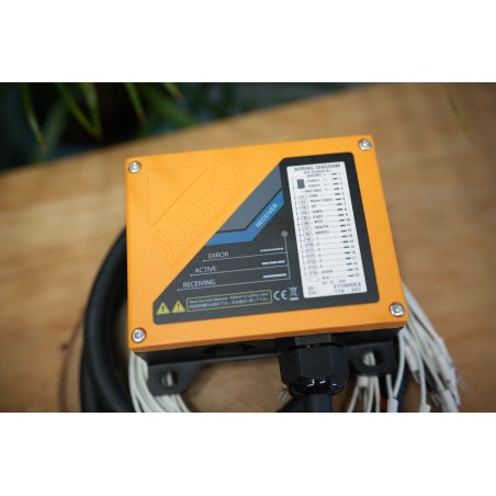 Hydraulikventil 6 Sektionen HM line, 60 l/min (16 gpm), 12 V, doppeltwirkend für Zylinderschieber + Funkfernbedienung (Ein/Aus)
