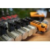 Hydraulikventil 6 Sektionen HM line, 60 l/min (16 gpm), 12 V, doppeltwirkend für Zylinderschieber + Funkfernbedienung (Ein/Aus)