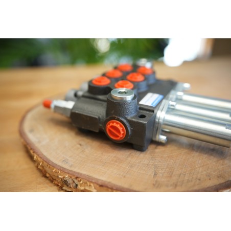 3-Wege-Hydraulikventil, 40 l/min, für Lader – doppeltwirkend