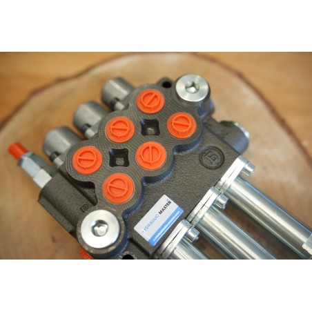 3-Wege-Hydraulikventil, 40 l/min, für Lader – doppeltwirkend