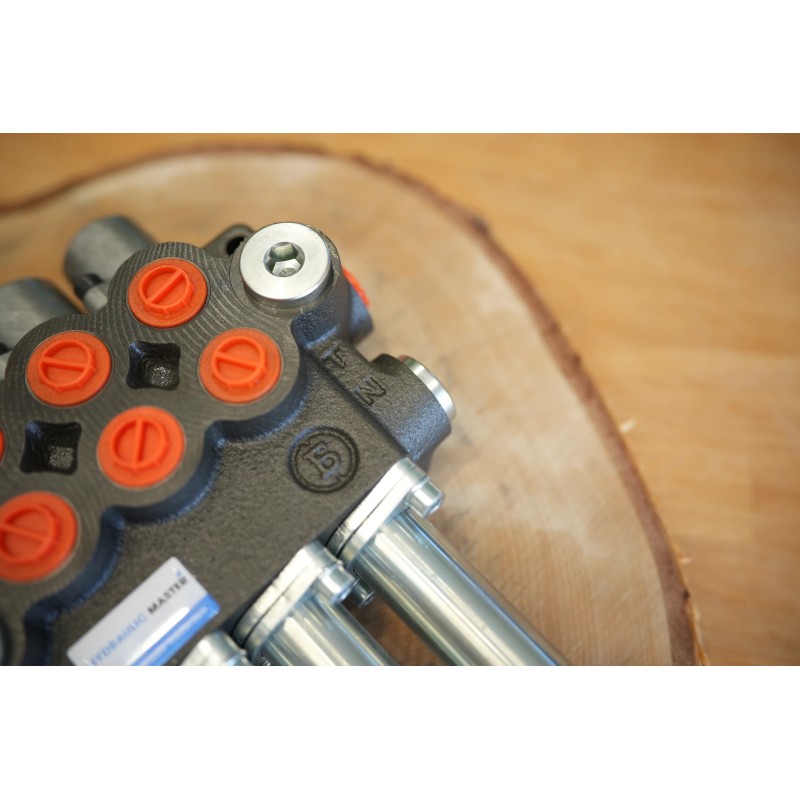 3-Wege-Hydraulikventil, 40 l/min, für Lader – doppeltwirkend
