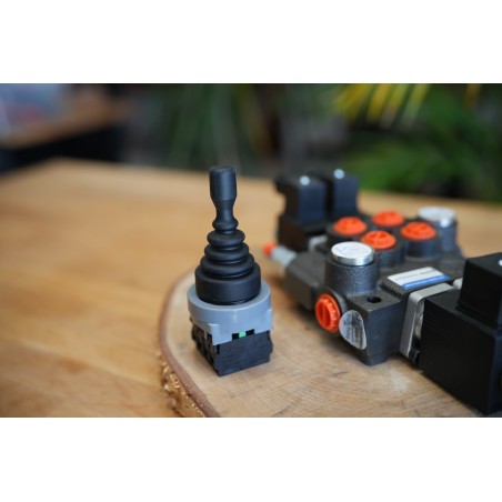 Monoblock-hydraulikventil 2 Abschnitte 50 L/Min 12VDC + Joystick Ein/Aus
