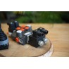 Monoblock-hydraulikventil 2 Abschnitte 50 L/Min 12VDC + Joystick Ein/Aus
