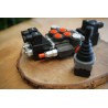 Monoblock-hydraulikventil 2 Abschnitte 50 L/Min 12VDC + Joystick Ein/Aus