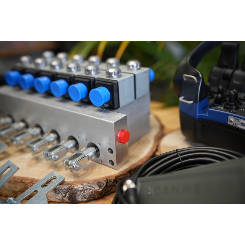 Funksteuerung Scanreco RC400 G2B 6-Funktionen für Krane mit Ventil ohne Magnetventile Fassi, Hiab, Palfinger 24 V