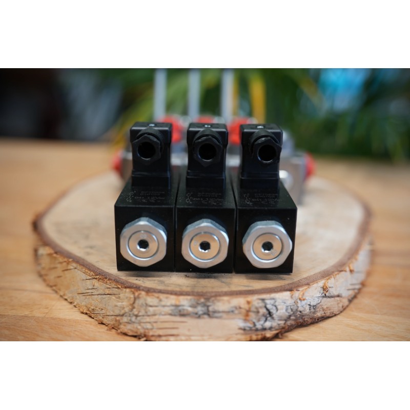 Elektromagnetisches Steuerventil 3 -spool Q45 60 L/Min 16 GPM 12 VDC