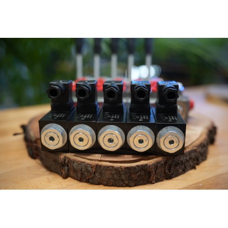 5 Abschnitte Wegeventil Galtech Q45 60 L/Min 16 GPM Elektrische Magnetspule 12V + Hebel