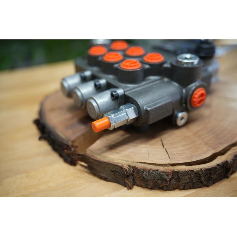 Monoblock-Wegeventil 80 L/Min 3 Schieber Doppeltwirkend + Joystick