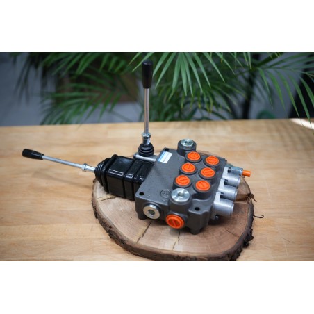 Monoblock-Wegeventil 80 L/Min 3 Schieber Doppeltwirkend + Joystick